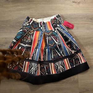 Women’s Xhilaration Tribal Print Skirt Size Small